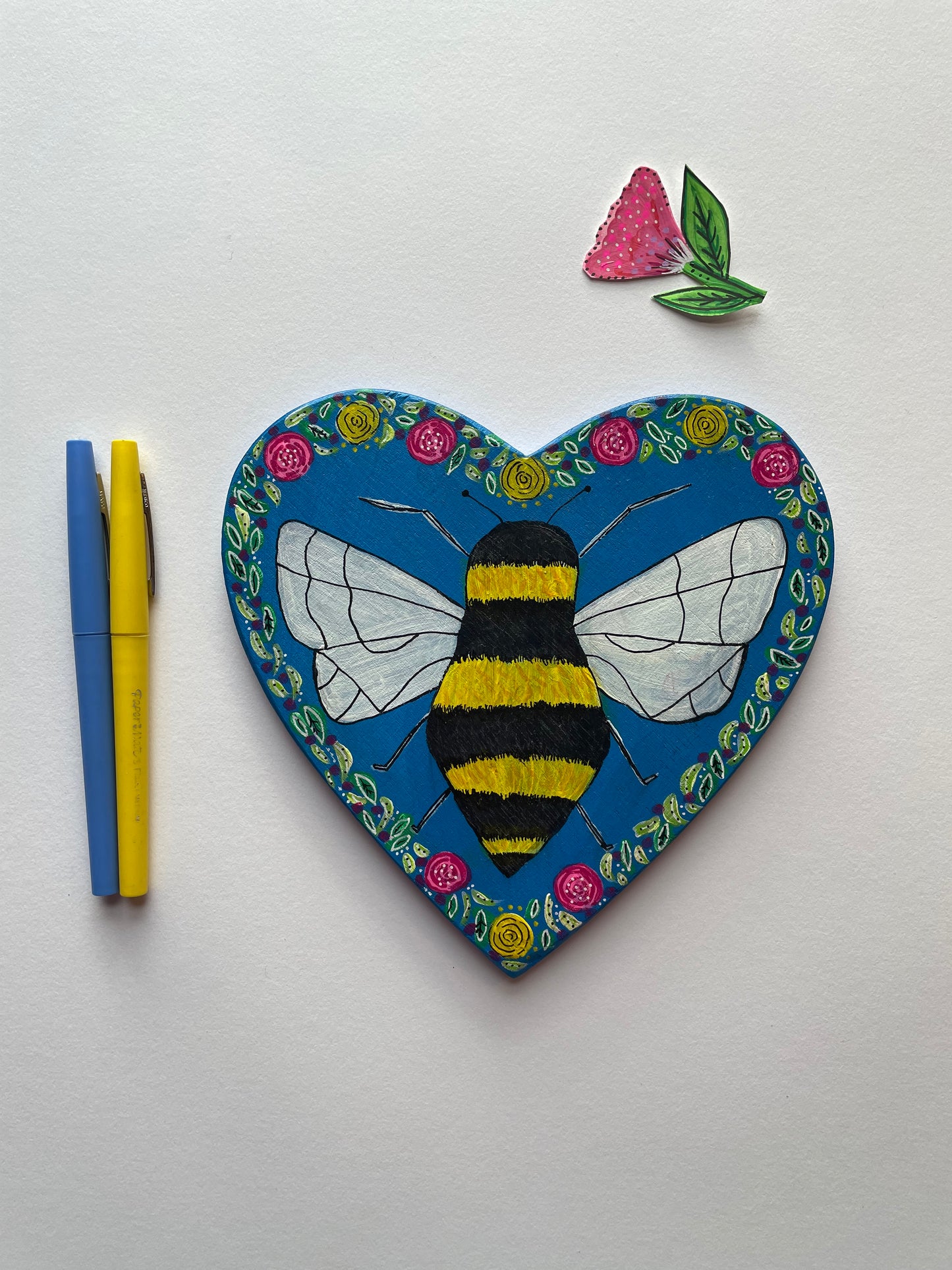 Bee Heart Painting