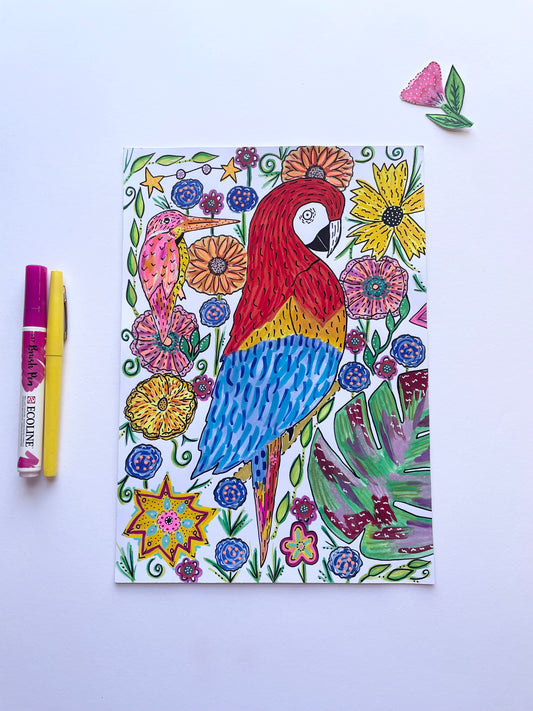 Parrot Painting