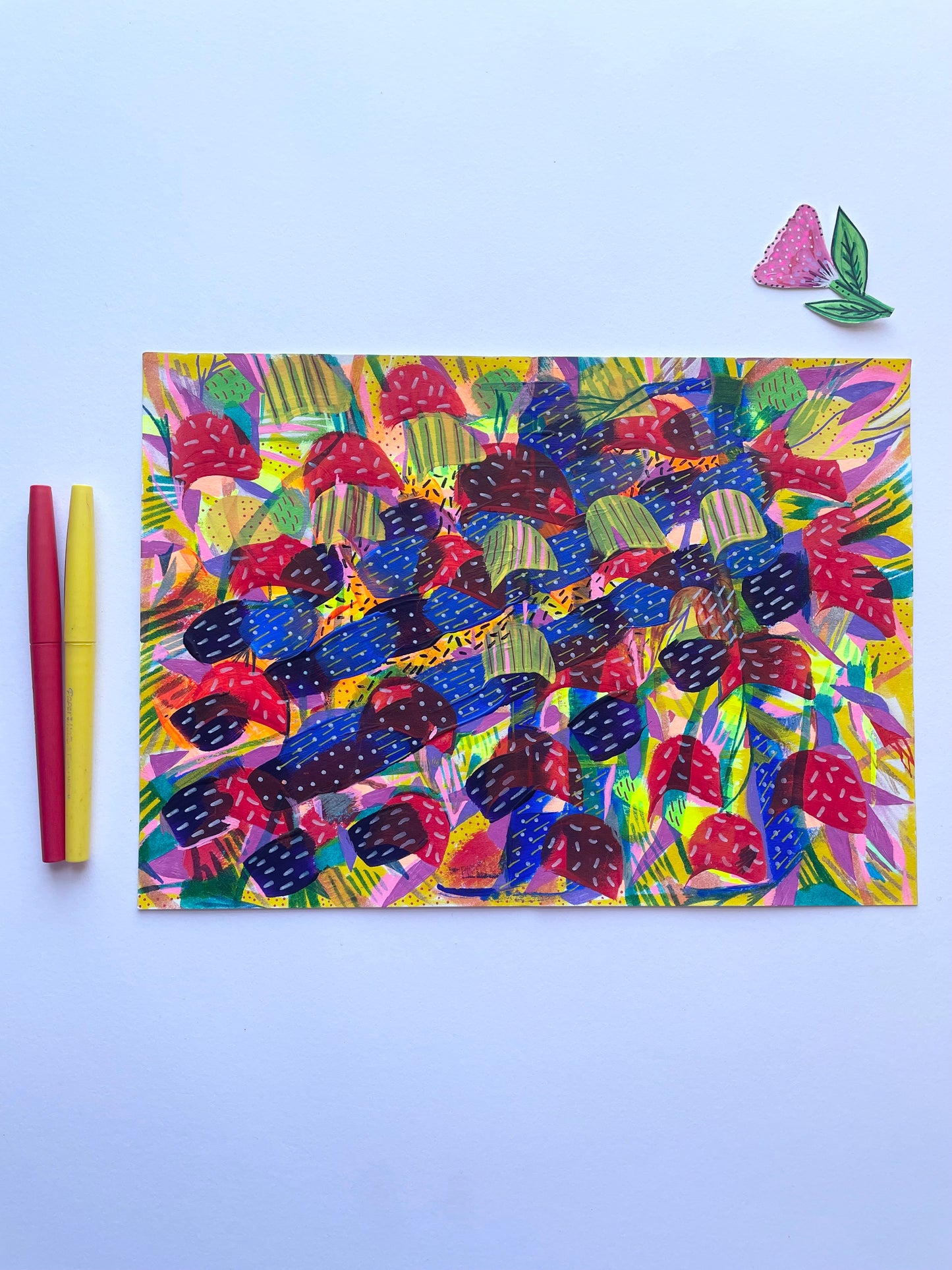 Abstract Tropical Painting